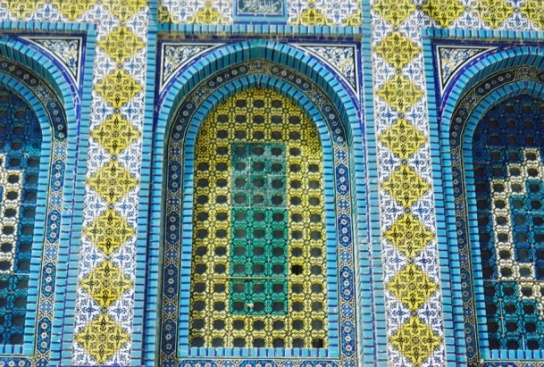 Windows at the Dome of the Rock
